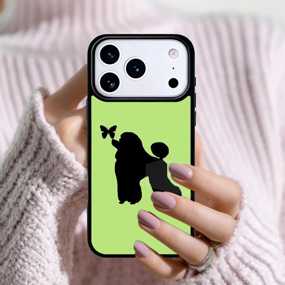 Чехол для телефона с рисунком мультяшных пуделей для Apple iPhone 17 Air 16E 15 14 Plus 13 12 11 Pro Max Mini Funda Чехол