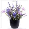 4pcs Lavender Artificial Plants in Pots Perfect Greenery for Home and Office Decor Compact and Maintenance Solution