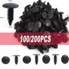 50/100/200PCS Universal Plastic Fasteners Push Rivet Clip 8mm Automotive Nylon Barbed Clip Fixing Panel Fastening Clip
