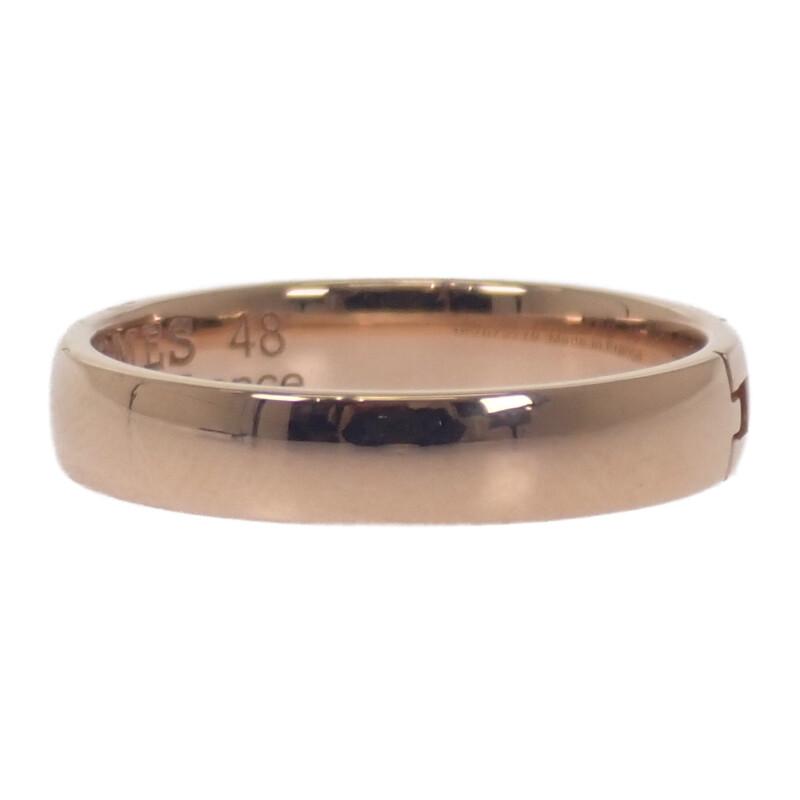 HERMES  H119851B #8(JP Size) 48  Ring K18 Pink Gold Women