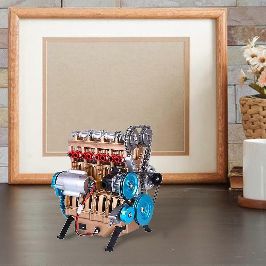 Engine Model Home Decoration Realistic Appearance Resin Craft 4/8 Cylinder  Mini Engine Toy