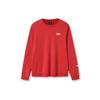 Outdoor Series Plus Velvet Loose Fit Sports Crew Neck Sweatshirt Women Tops Red 162146709-2