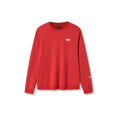 Outdoor Series Plus Velvet свободный спортивный свитер с круглым вырезом для женщин, топы, красный 162146709-2