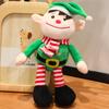 Adorable Plush Christmas Santa Claus Doll Soft Reindeer Elf Snowman Toys For Kids Gifts