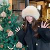 Cold Fluffy Fur Bucket Hat Thicken Plush Fisherman Hat New Berets  Women