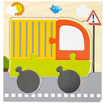 Baby Wooden Toys 3D Wood Puzzle Cartoon Animal Matching Game Intelligence Jigsaw Puzzle Toys For Children Educational