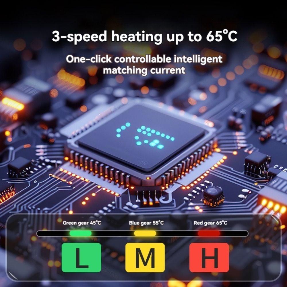 3-level Graphene Heated Seat Pad Rapid Heating Auto Seat Warmer Non-slip Winter Chair Cushion Home