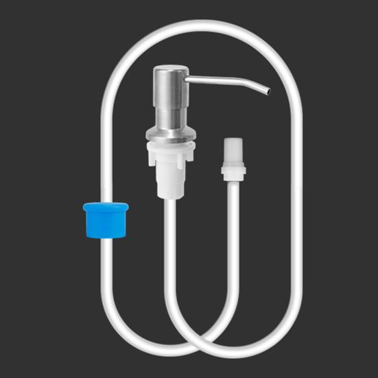 Дозатор для мыла из нержавеющей стали с удлинительной трубкой 100 см. Пресс для кухонной столешницы. Встроенная раковина. Головка насоса для дозирования жидкого мыла для мытья посуды.