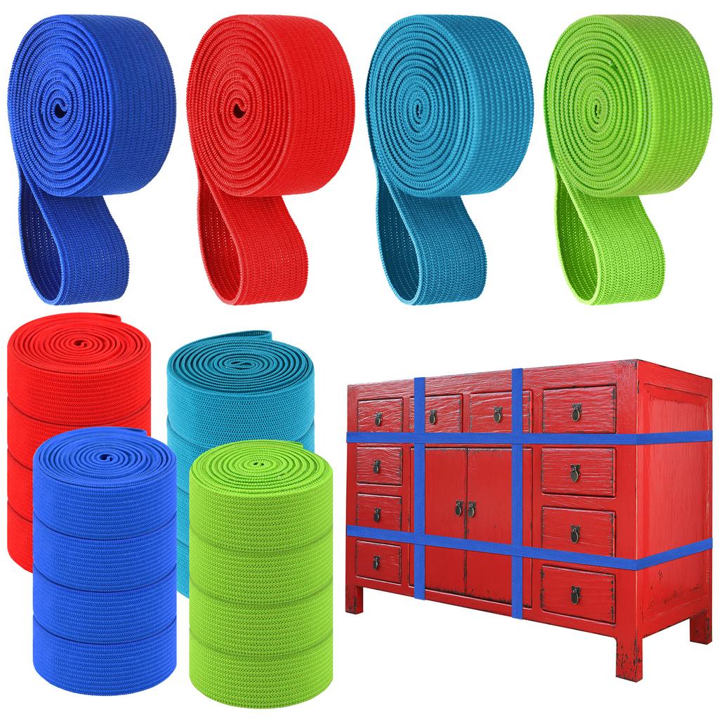 32 Pcs 4 Sizes Extra Large Moving Rubber Bands 84"/72"/59.8"/52" Packing Bands Large Elastic Bands Handy For Moving Furniture An