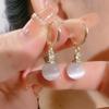Элегантные опаловые висячие серьги-подвески, модные серьги со стразами для женщин и девочек, роскошные ювелирные изделия