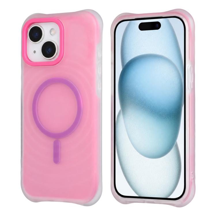 Transparent Color Airbag Shockproof Magnetic PC+TPU Protective Phone Case For iPhone 16 Pro