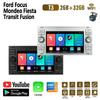 Android Car Radio Multimedia Player Stereo 2 DIN For Ford Focus 2007 Mondeo S-max C MAX Kuga Galaxy Fiesta Transit Fusion Carplay BT GPS Wifi 2+32GB