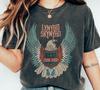 Винтажная футболка Lynyrd Skynyrd с орлом Ретро Винтажная футболка Free Bird Модный подарок