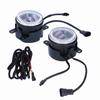 12V LED Fog Lamp Angle Eyes White Yellow Dual Light Color High Brightness Fit for Honda