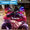 Custom Name Powerful Jujutsu Hero Rug Game Carpet, Floor Mat for Bedroom Living Room Entryway Rug, Home Decor Idea Gift for Christmas birthday