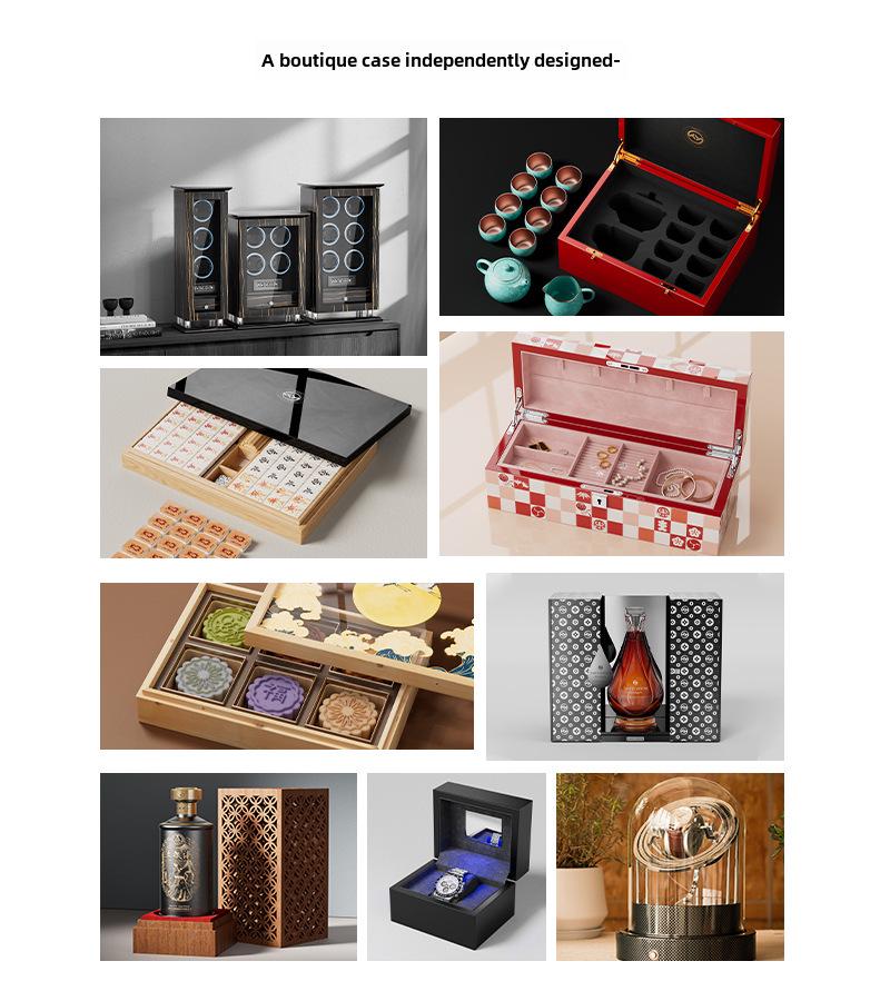 Деревянная коробка для хранения часов - Доступна на 3, 5, 6, 8, 10 и 12 ячеек для демонстрации и презентации