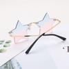 UV400 Eyewear Party Pentagram Sunglasses Rimless Star Shape Sunglasses Sun Glasses