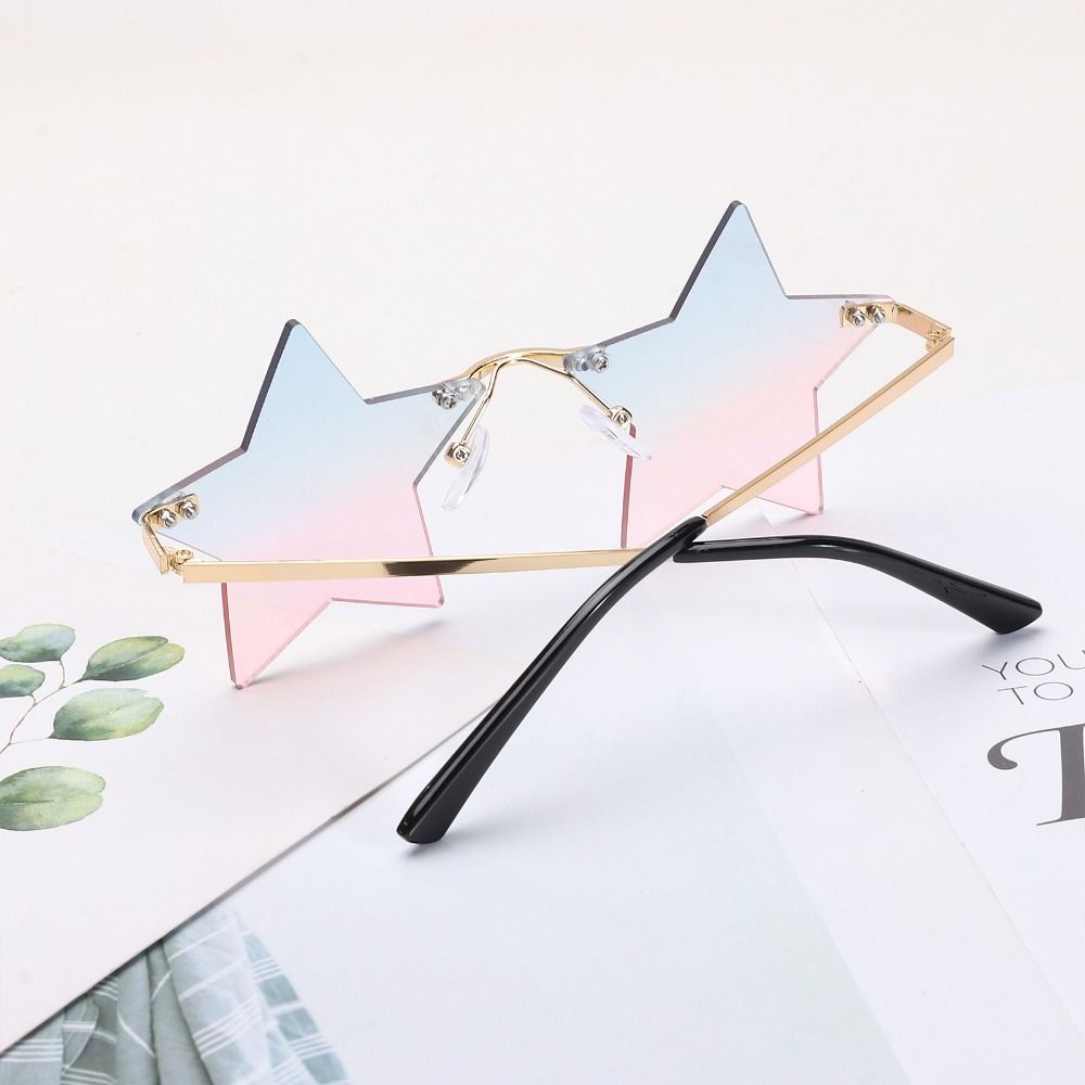 UV400 Eyewear Party Pentagram Sunglasses Rimless Star Shape Sunglasses Sun Glasses