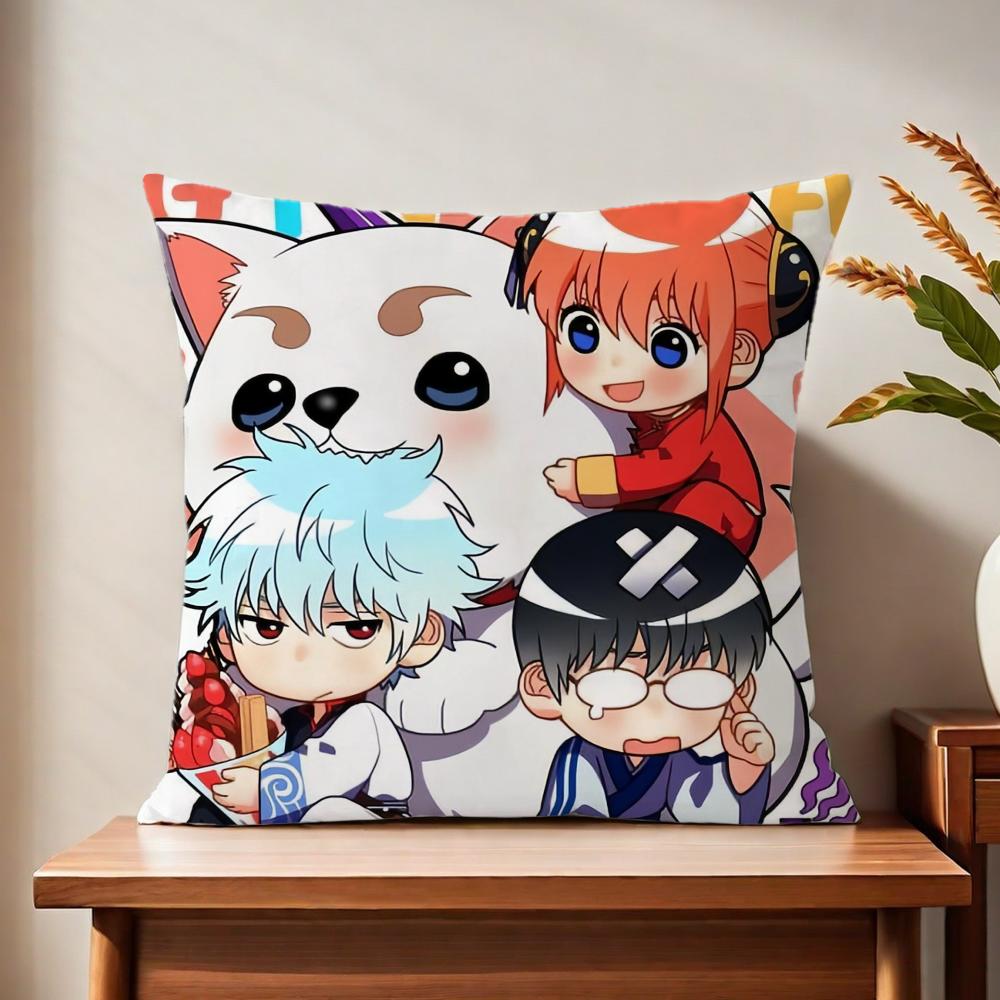 Cute Anime Ggintama cushion cover For Pillow Printing Sofa Decoration Home Car Room Coffee Shop Office Nordic Simplicity
