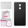 apgo Protective Skin Sticker for the Back Compatible with Xiaomi Redmi Note 4X, Wrap Film, Foil, Vinyl - Pattern Black Honeycomb