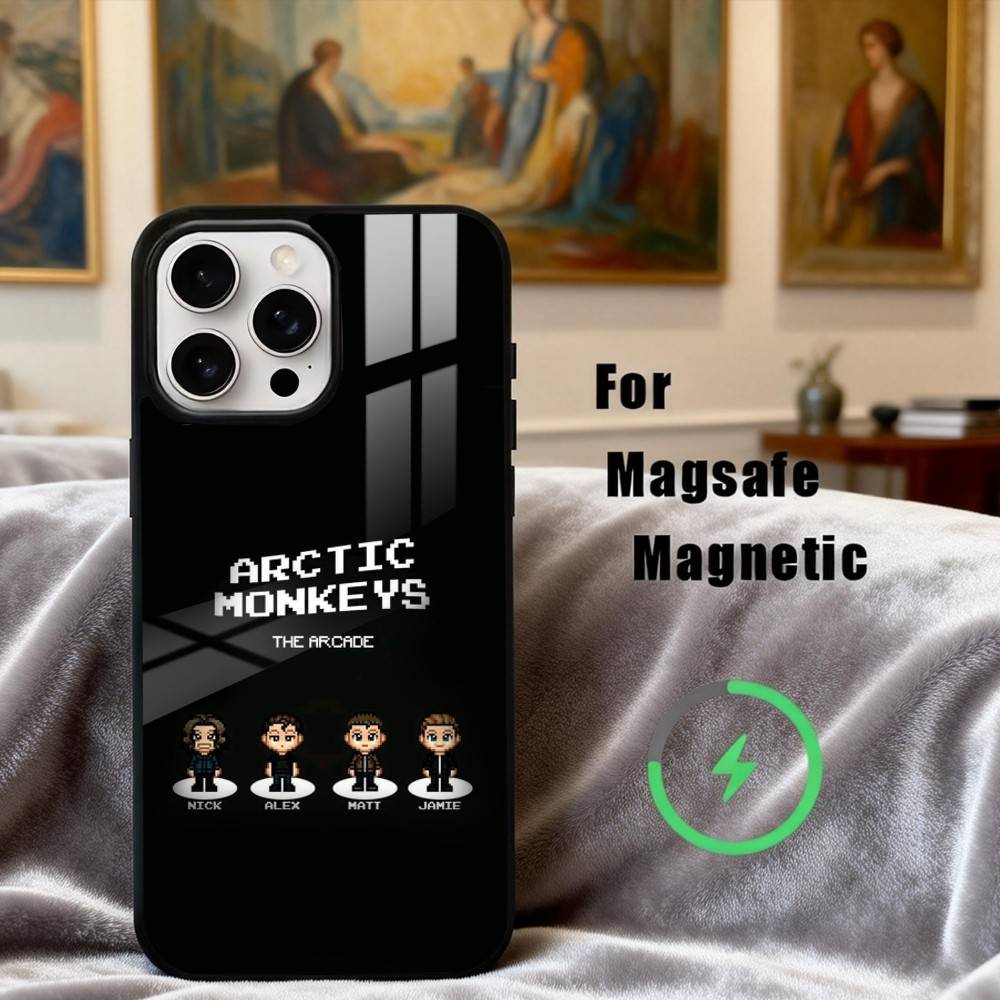 Альтернативный чехол для телефона Arctic Monkeys для iPhone 17, 16, 15, 14, 13, 12, 11 Plus, Pro Max Магнитный для беспроводной зарядки Magsafe
