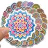 50/100PCS Cool Mandala Flower Stickers Flower Painting Laptop Graffiti Decoration Retro Luggage Skateboard Waterproof Decals