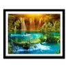 Diy Diamond Painting Waterfall Swan Needlework Handmade 5D Round  Embroidery Full Diamond Landscape