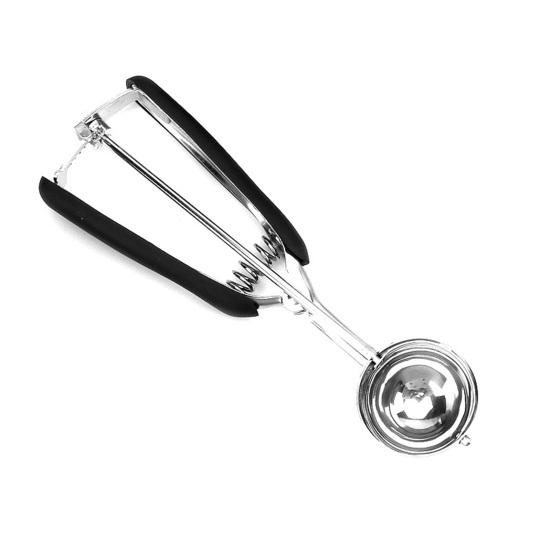 Ложка для мороженого из нержавеющей стали, профессиональная ложка для выкапывания шариков для выпечки, лопатка для фруктов с триггером, десертная ложка для домашних подарков