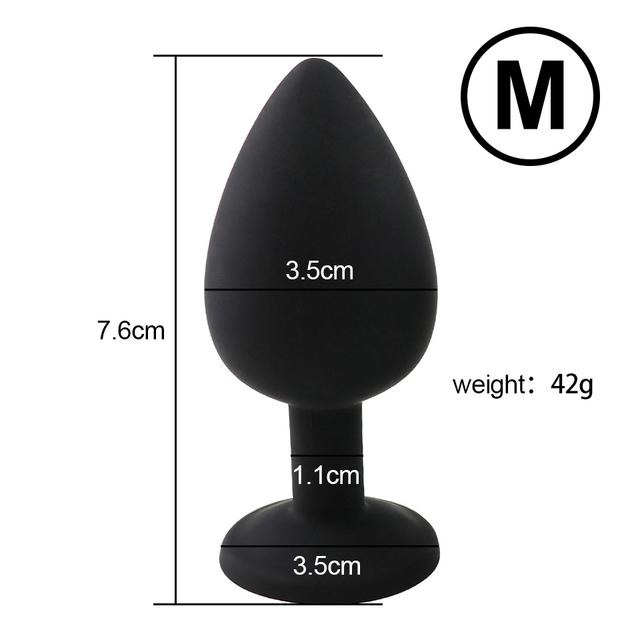 3 Sizes Anal Plug Sex Toys Female Vibrator Adult Silicone Sex Prostate Back Yard Toy Anal Butt Plug Women Man Couple Gay Unisex