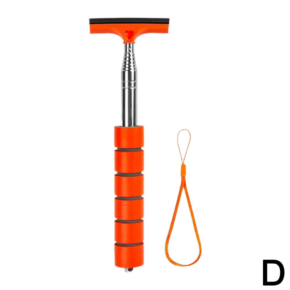 Портативный инструмент для мытья окон Rainy Glass Стеклоочиститель Выдвижная ручка Автомобильный скребок для боковых зеркал Телескопический скребок для зеркал заднего вида