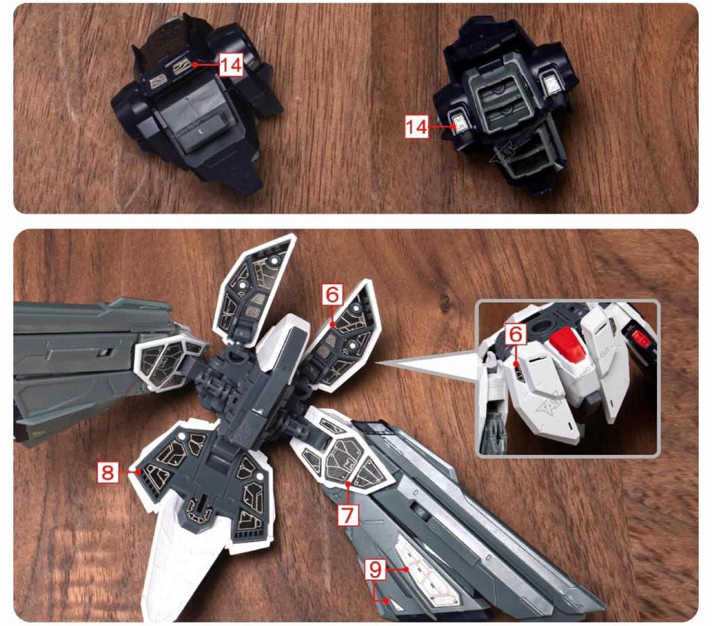 Металлические детали TAS для и PG Модификаций MG Freedom Gundam Высококачественные HG, RG, EG, MG, MGSD, Роботы, Детализация (для 1/100 Вер. 2,0)