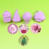 4Pcs/Set Round/Heart/Cone/Cupcake Lollipop Mold Plastic Cookies Cakepop Mould Diy Fondant Cake Decorating Tools Baking Supplies