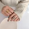 Personalized Knotted Cross Index Finger Ring Simple Metal Womens 925 Silver Custom Open Ring Fashion Jewelry Accessories