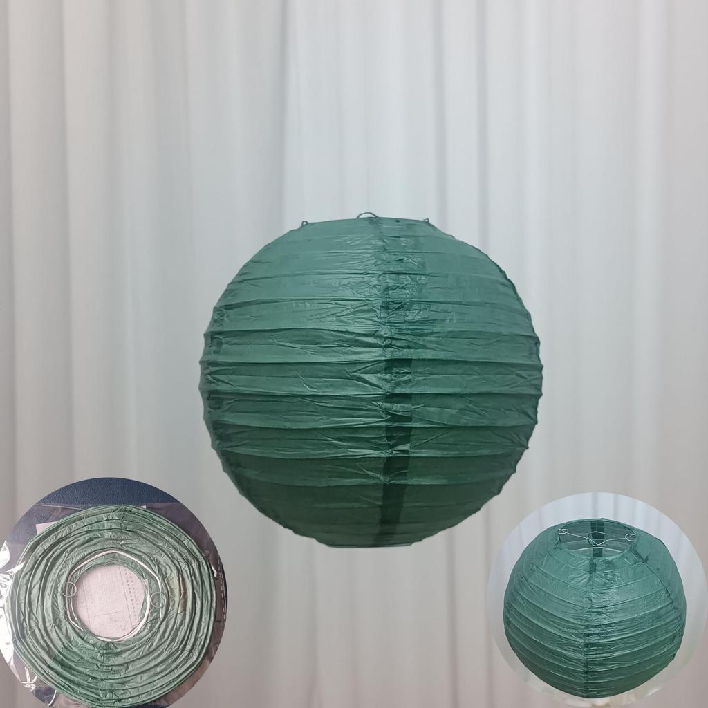 Круглый белый бумажный фонарик 10 дюймов, красный фонарик для Праздника середины осени и свадебного украшения