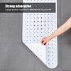 PVC Household Hotel Bathtub Shower Mat Slip Resistant Bathroom Floor Mat with Suction CupWhite 40.5x101cm