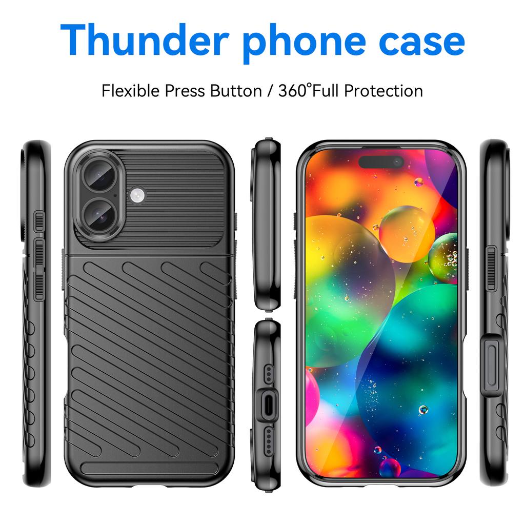 Для iPhone 17 Чехол Твиловая Текстура ТПУ Противоударный Защитный Чехол для Телефона