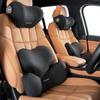 This Stylish Car Lumbar Support Cushion Features a Memory Foam Compression and a Memory Foam Neck Breathable and Offers Ergonomic Pressure and a