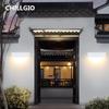 CHILLGIO водонепроницаемый светодиодный настенный светильник для улицы, крыльца, сада, гостиной, украшения дома, бра, алюминиевые светильники для помещений