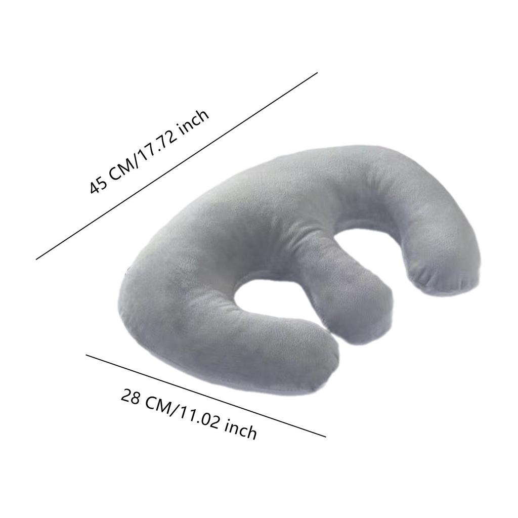 Breast Pillow Portable Chest Pad Beauty Salon Breast Support Pillow Massage Bolster Pillow Cushion Hollow Pillow for Travel SPA