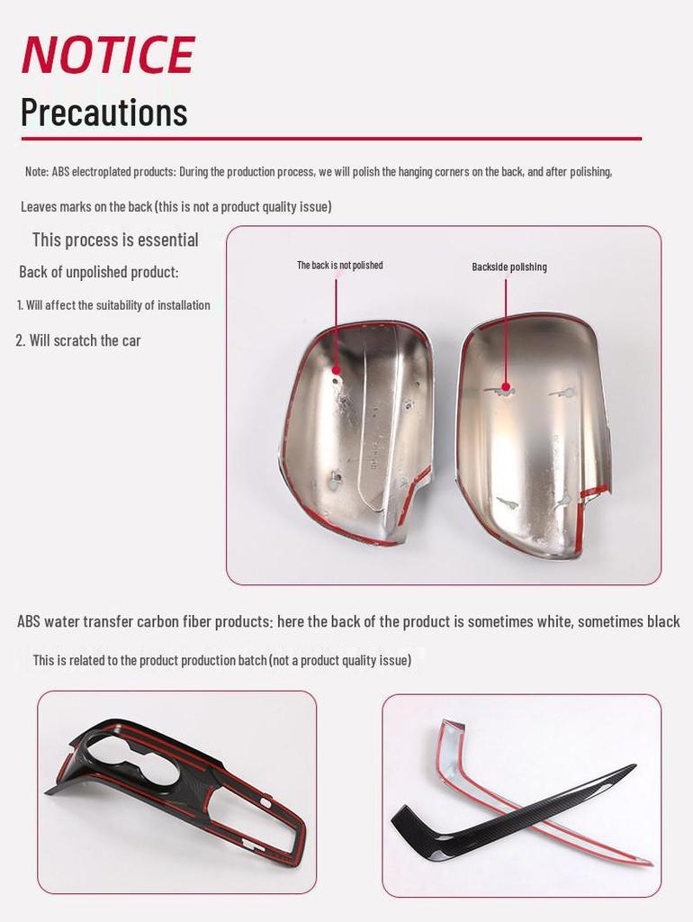 Улучшенные запчасти для Mitsubishi Eclipse Cross 2018 года: Дверные ручки, Чашки, Крышка топливного бака, Зеркала