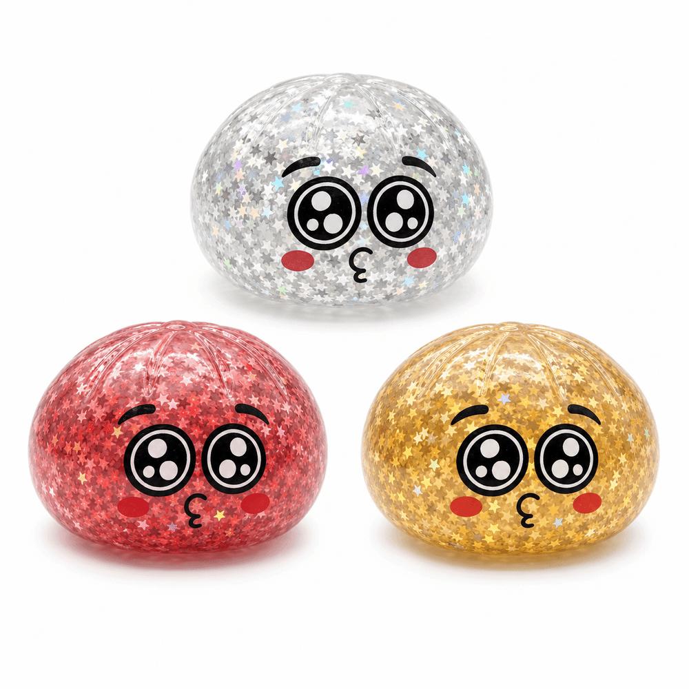Soft Dumplings Blind Box Squeeze Toy Glitter Stress Relief Sensory Ball For Stress Anxiety Relief