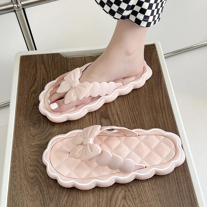 Женские шлепанцы в корейском стиле — толстая подошва, модный дизайн для активного отдыха на лето.