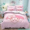 Мультяшный Аниме Sanrio Cinnamoroll Melody Комплект Постельного Белья Каваи Наволочка Пододеяльник Подушка Детский Девочки Односпальный Двуспальный King Size