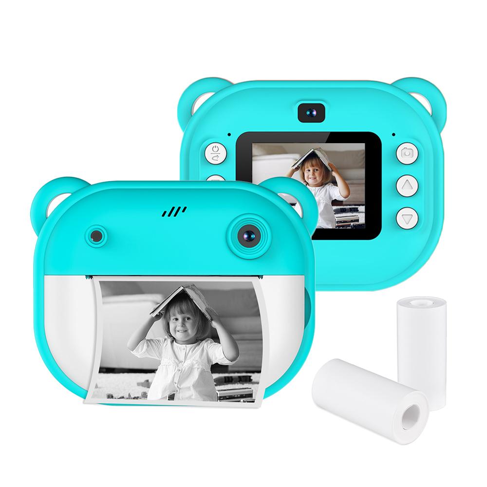 Kids Instant Print Camera Kids Camera 1080P Digital Camera with Dual Lens 2 Inch Screen Built-in