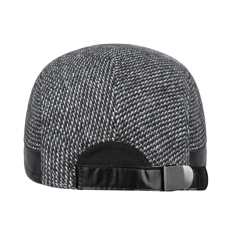 Мужская зимняя бейсболка в клетку Zhen Yueqi