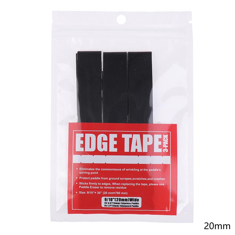 3 шт. Наклейка на кромку ракетки для пиклбола, Лента для защиты кромки головки ракетки, Снижение удара и предотвращение трения, Защитная лента для рамы