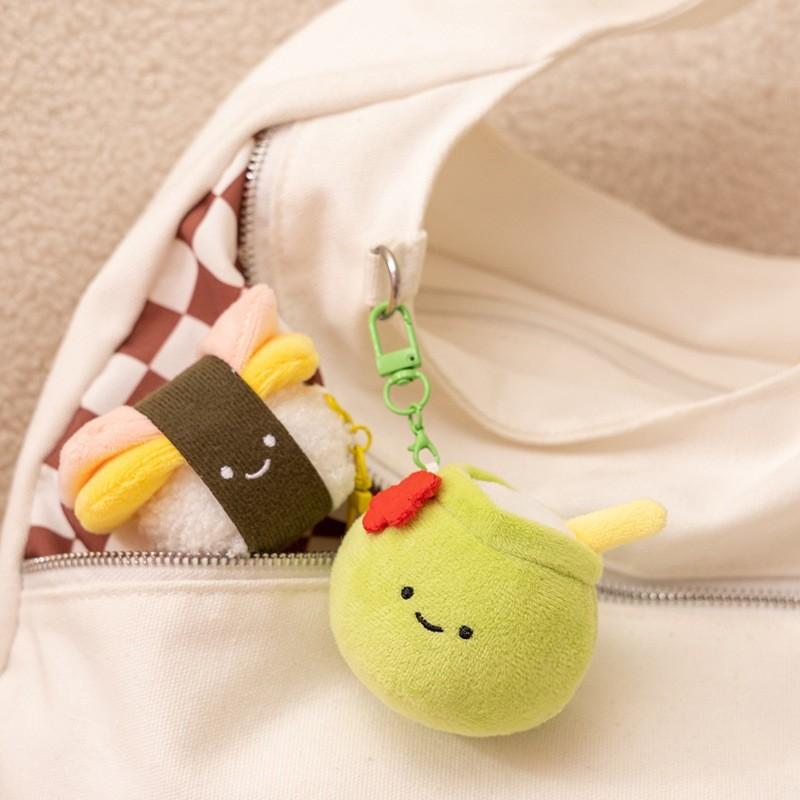 Tortoise Slippers Fruit Shaped Plush Keychain Toy Short Material Gifts Doll
