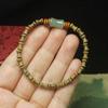 Sandalwood & Red Sandalwood Mini Bamboo Beads 5*7 Bracelet, Vintage Jewelry for Men and Women