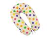 Cotton Longer Pregnancy Pillowcase - Colorful Polka Dots On Cream