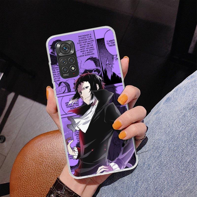 Чехол для телефона с изображением манги Bungo Stray Dogs для Xiaomi Redmi Note 15 14 14S 13 Pro Plus 12 12S 11S 11E 10S 10 11T 5G Unique